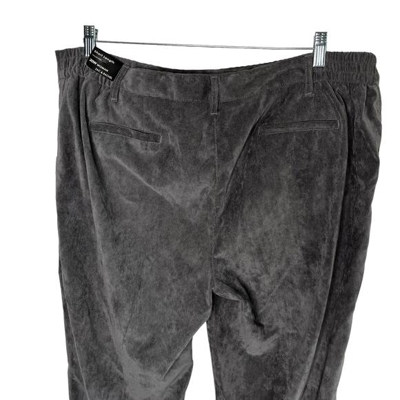 Zac & Rachel Woman Corduroy Pants 20W Silver Fox Short Length New - Picture 5 of 14